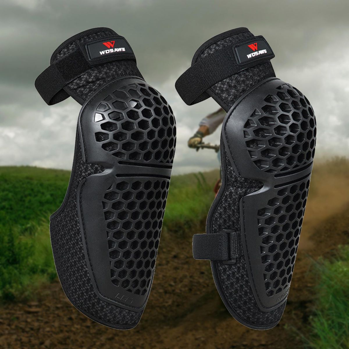 Motorcycle Knee S Pads Motocross Guards Riding Gear  Kit