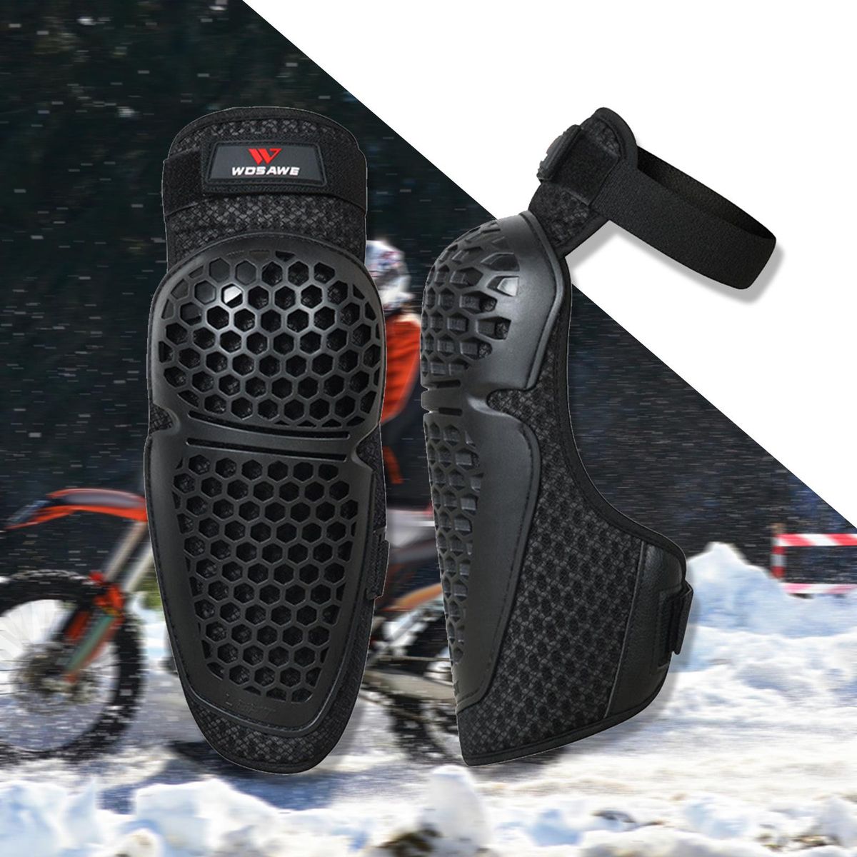 Motorcycle Knee S Pads Motocross Guards Riding Gear  Kit