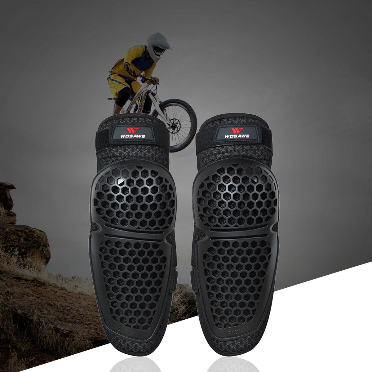 Motorcycle Knee S Pads Motocross Guards Riding Gear  Kit