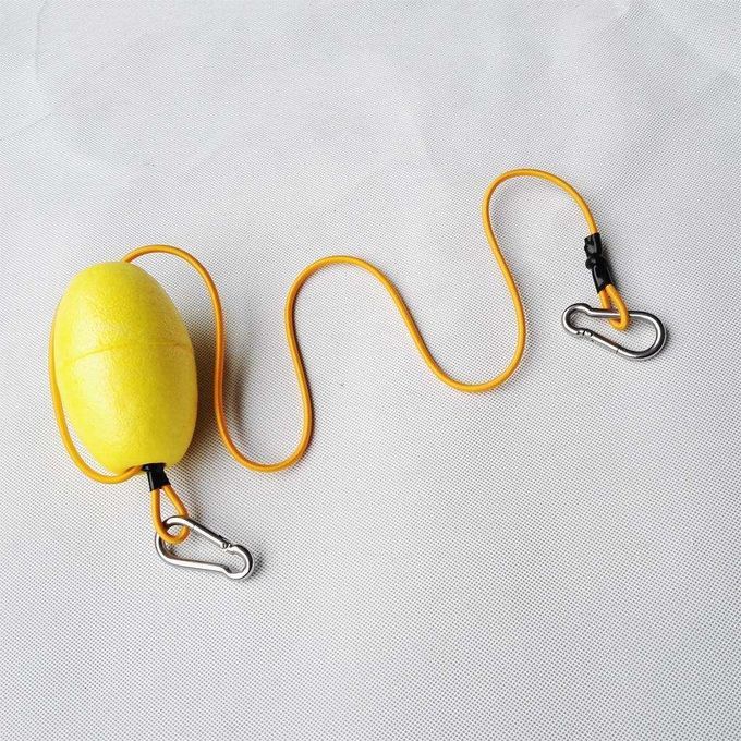 74cm Elastic Kayak Tow Throw Line Floating Accessory Yellow + Yellow