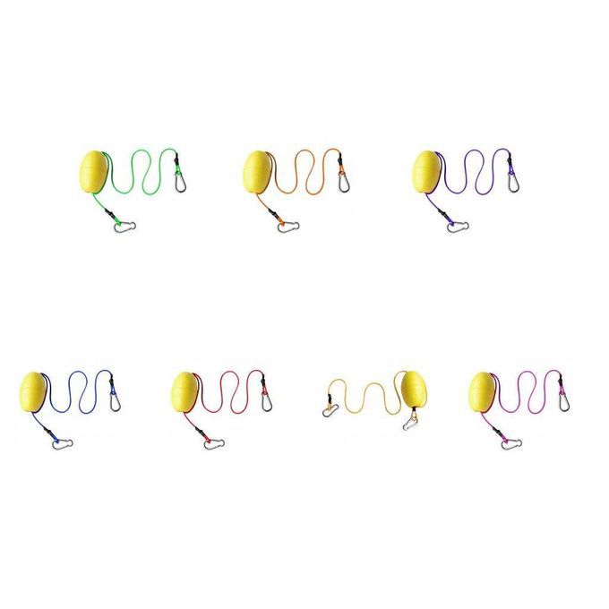 74cm Elastic Kayak Tow Throw Line Floating Accessory Yellow + Yellow