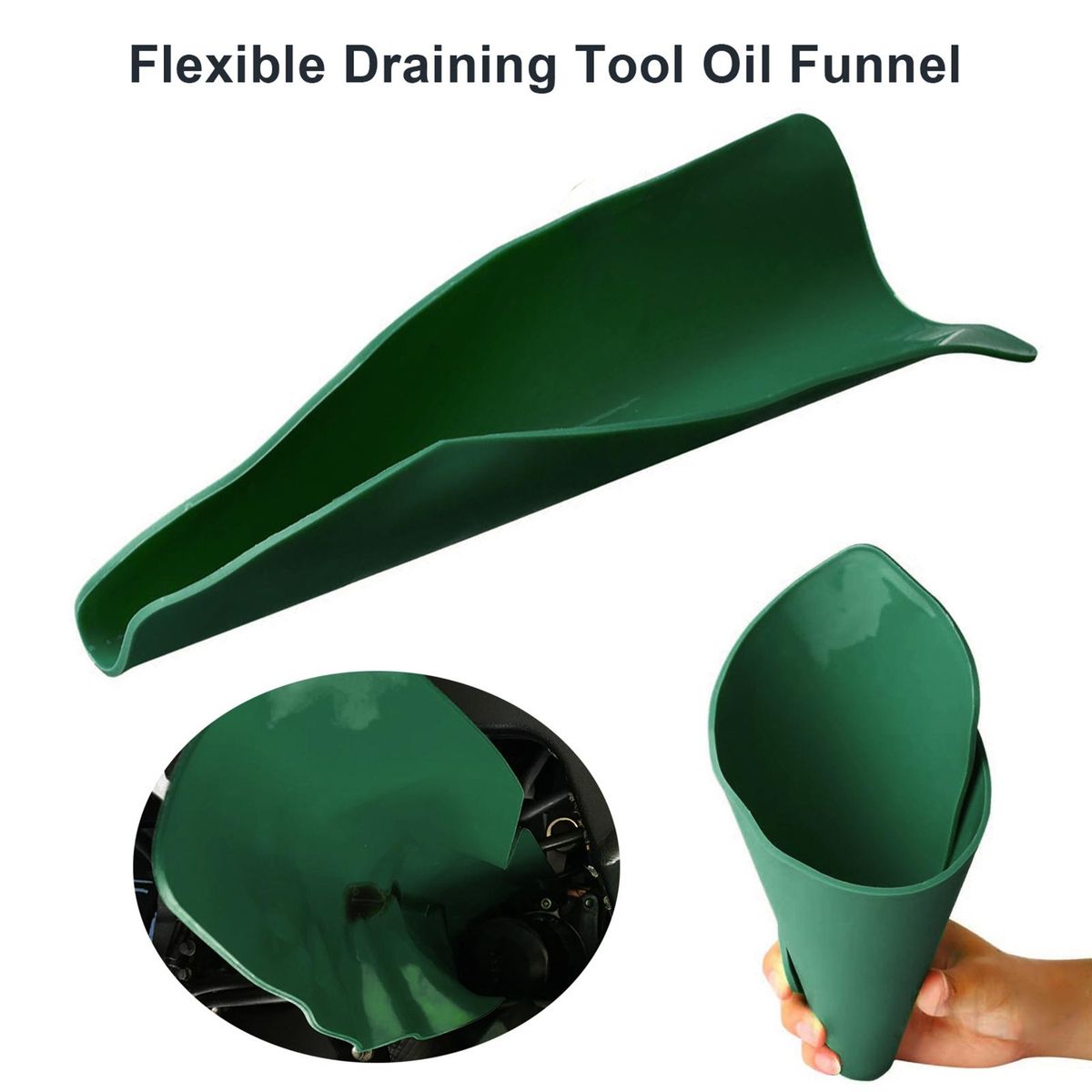 Flexible Draining Tool Oil Change Funnel,General Purpose Funnel Free Oil Filter for Discharging Oil from Cars, Trucks, Motorcycles
