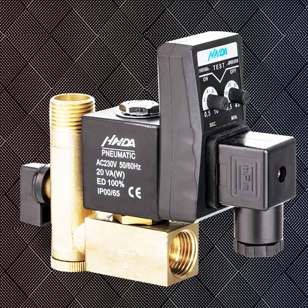 1/2 Inch Electronic Drain Valve Brass Automatic Timed
