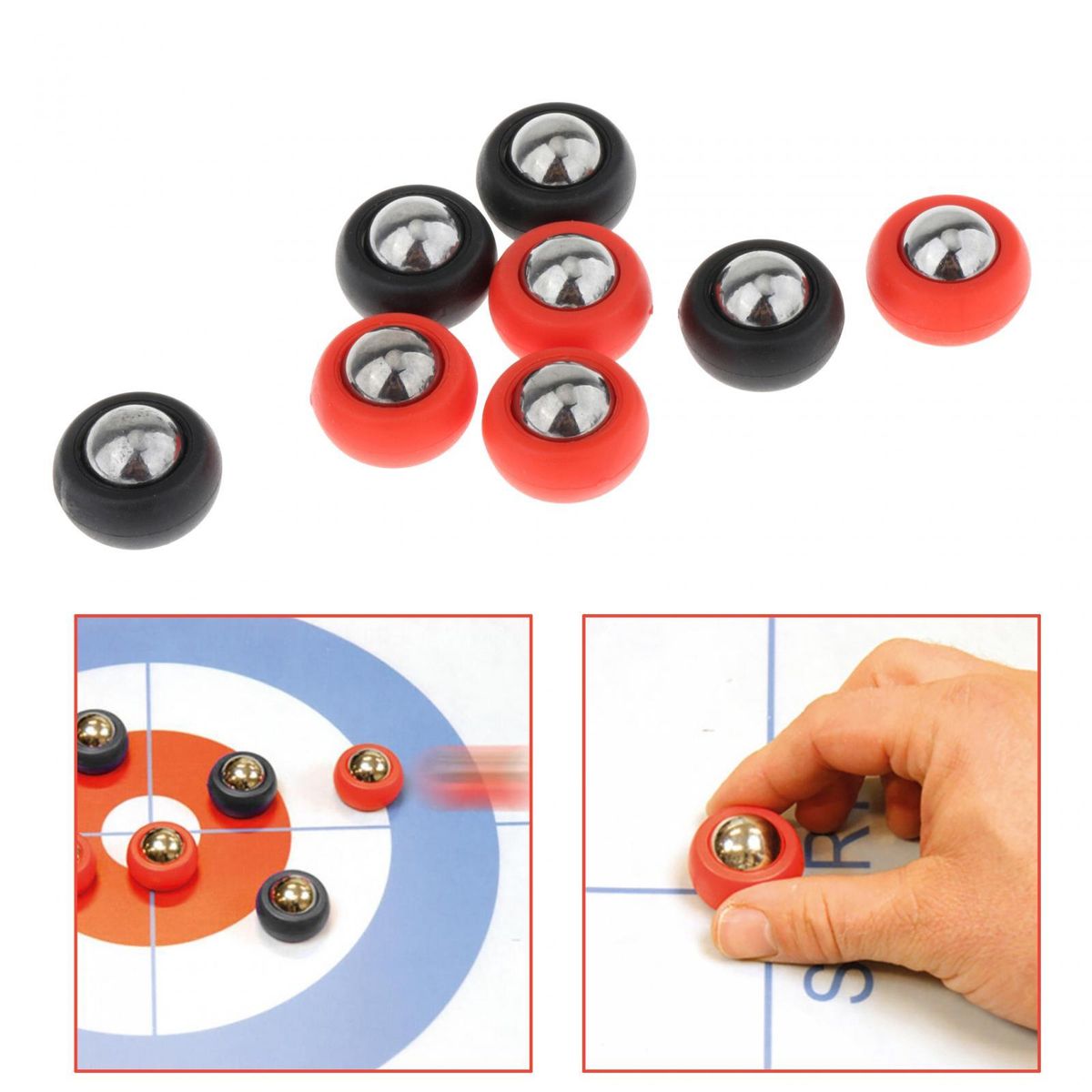 8x Shuffleboard Pucks Lightweight Indoor Shuffleboard