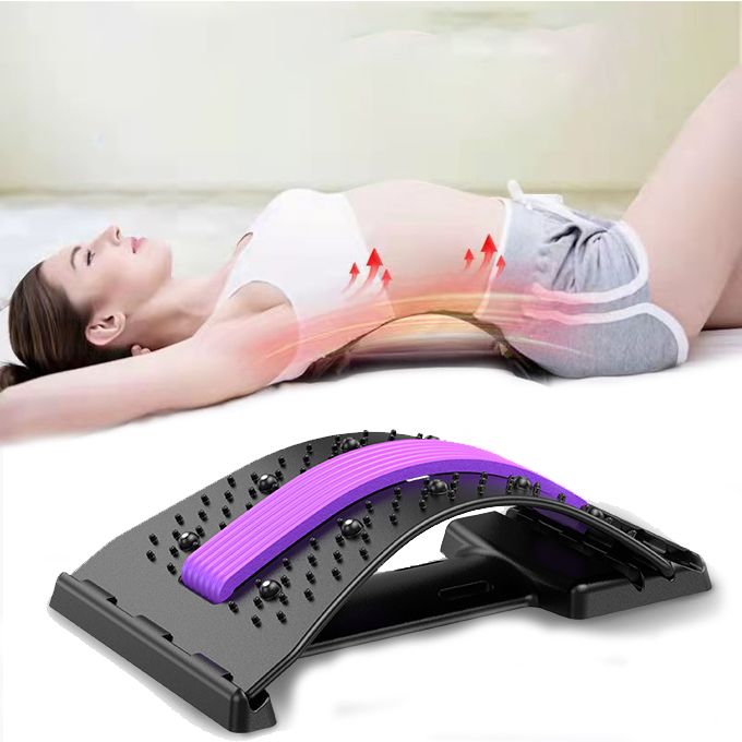Lumbar Spine Relief Lumbar Stretching Massager-Purple