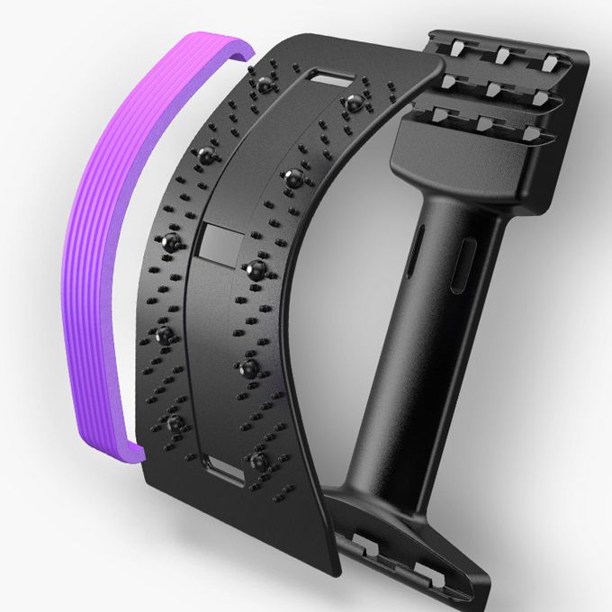 Lumbar Spine Relief Lumbar Stretching Massager-Purple