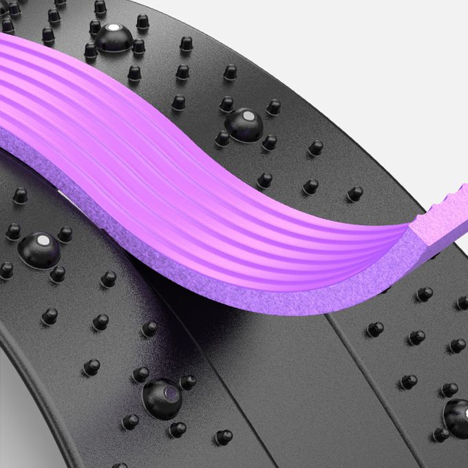 Lumbar Spine Relief Lumbar Stretching Massager-Purple