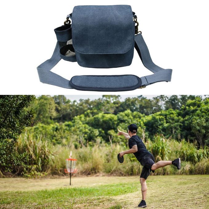 Disc Bags With Bottle Holder Accessories Golf Disc Bag For Dark Blue