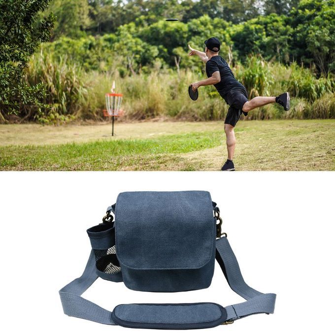 Disc Bags With Bottle Holder Accessories Golf Disc Bag For Dark Blue