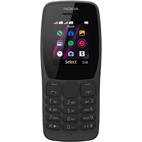110 TA 1192 - 4MB ROM - 4MB RAM - Dual Sim - Black
