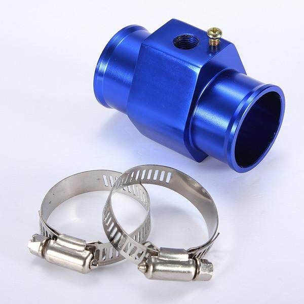 34mm Blue Car Water Temperature Temp Sensor Hose Joint Pipe 34mm