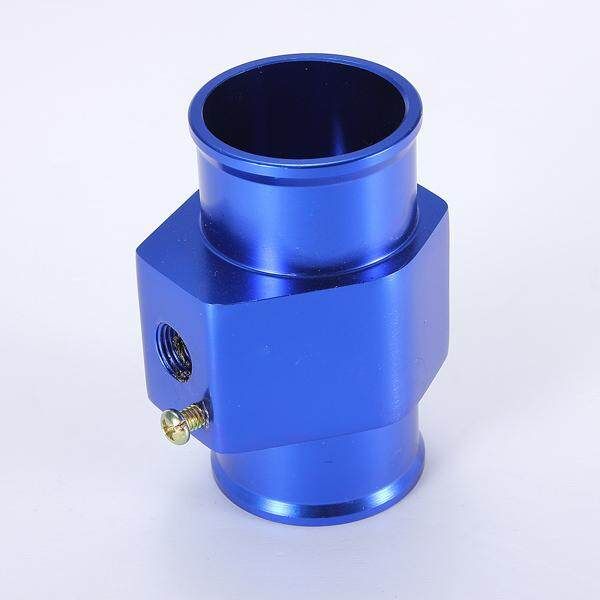 34mm Blue Car Water Temperature Temp Sensor Hose Joint Pipe 34mm
