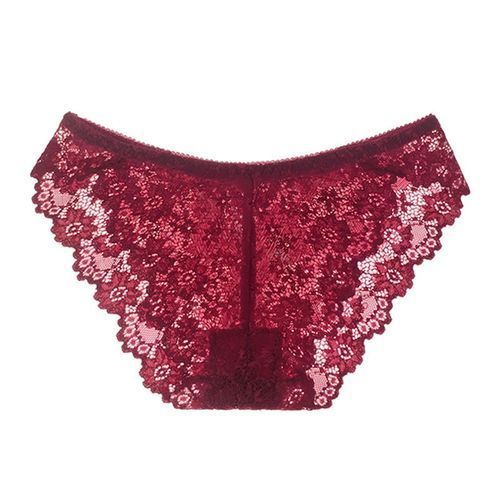 6 Pieces Sexy Lingerie Erotic Underwear Sexy Lace Transparent Temptation Three Point Low Waist Women's Pants G String Thong Underwear