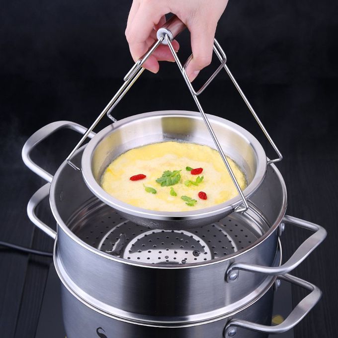 Stainless Steel Plate Dish Plate Dumplings Deep Dis  Deepening Thi K Plate-silver-20cm