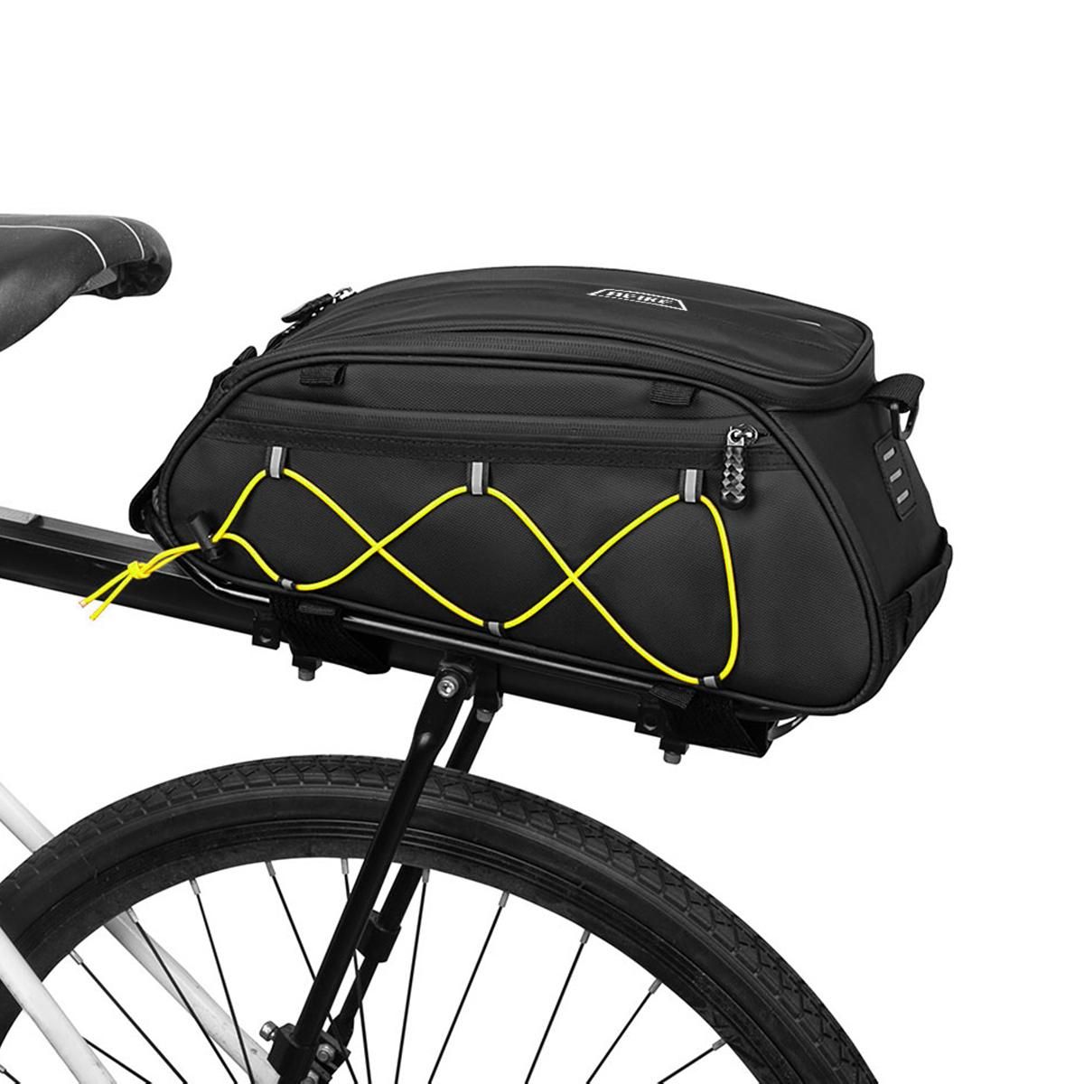 Waterproof Bicycle Rear Seat Bag Cooler Bag Bike Rack Bag Trunk Bag Cycling Cargo Luggage Bag Pannier Shoulder Bag
