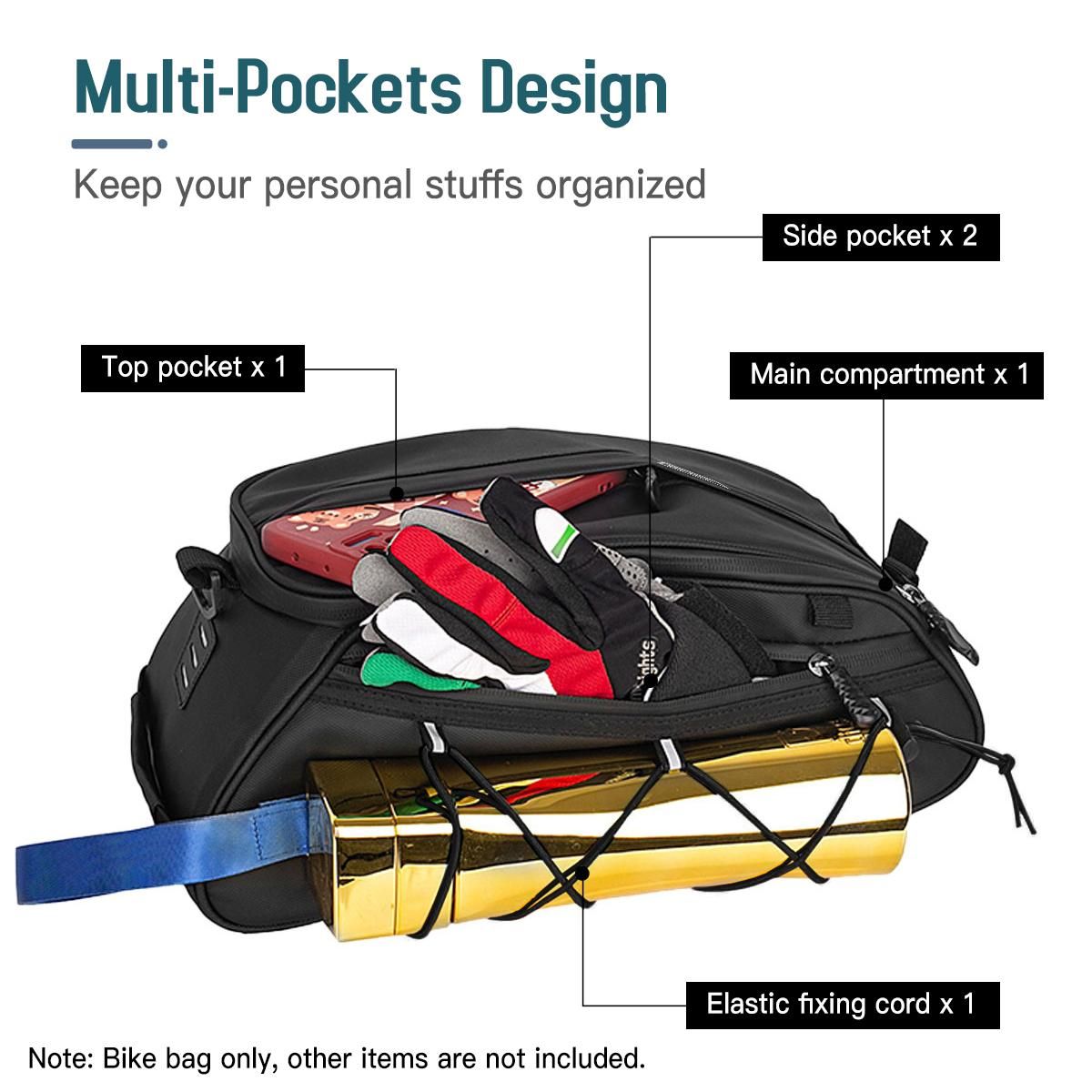 Waterproof Bicycle Rear Seat Bag Cooler Bag Bike Rack Bag Trunk Bag Cycling Cargo Luggage Bag Pannier Shoulder Bag