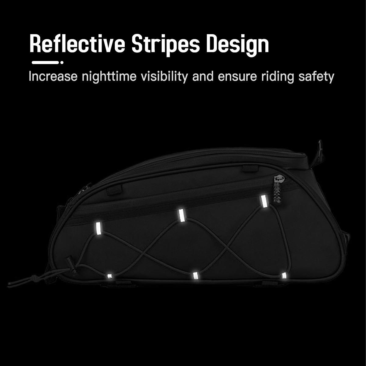 Waterproof Bicycle Rear Seat Bag Cooler Bag Bike Rack Bag Trunk Bag Cycling Cargo Luggage Bag Pannier Shoulder Bag