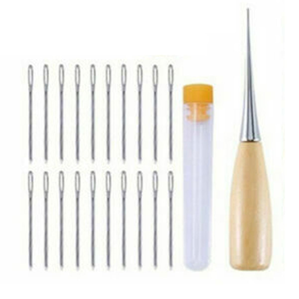 37Pcs Leather Sewing Tools Kit Waxed Thread Stitching