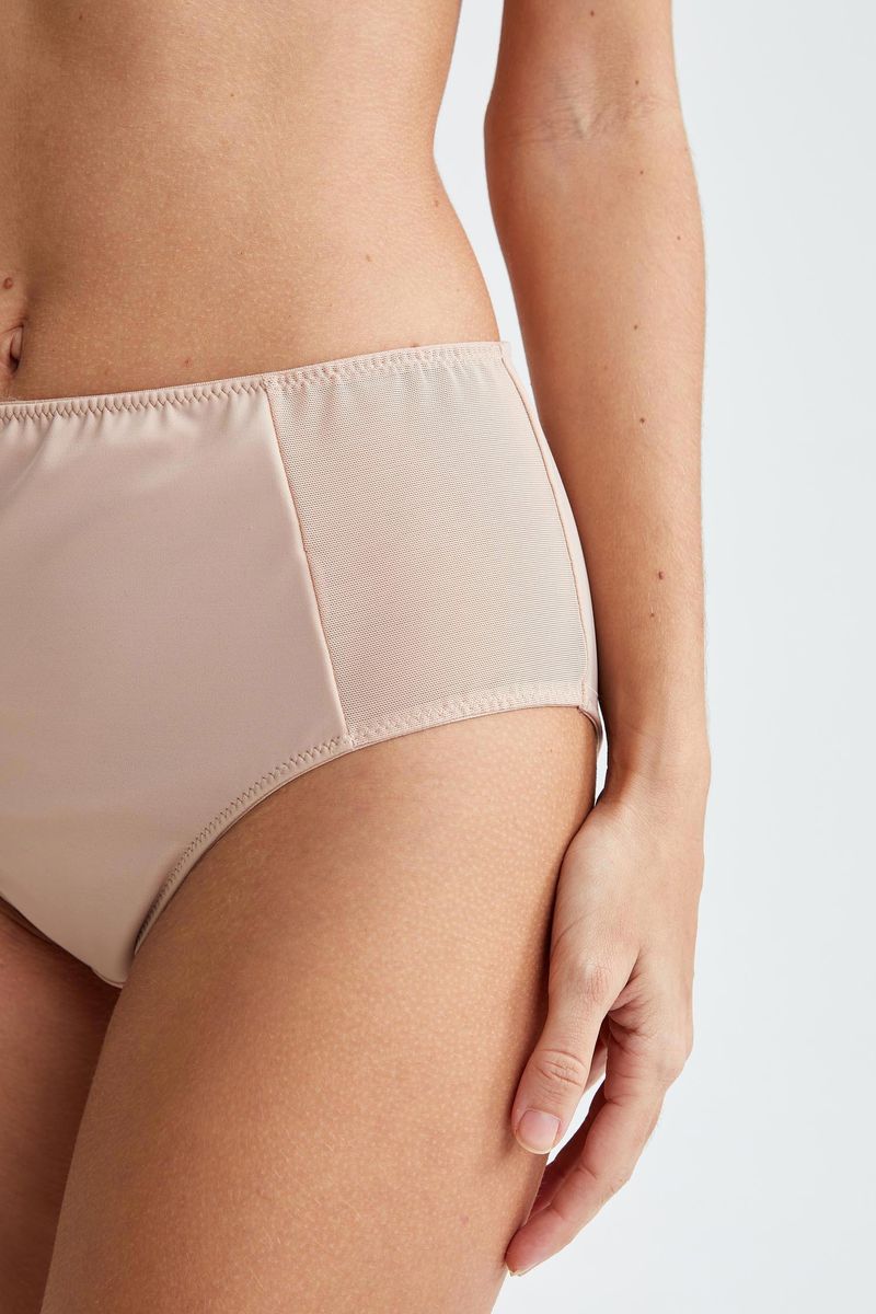 Woman Casual Brief Underwear Slip - Pink