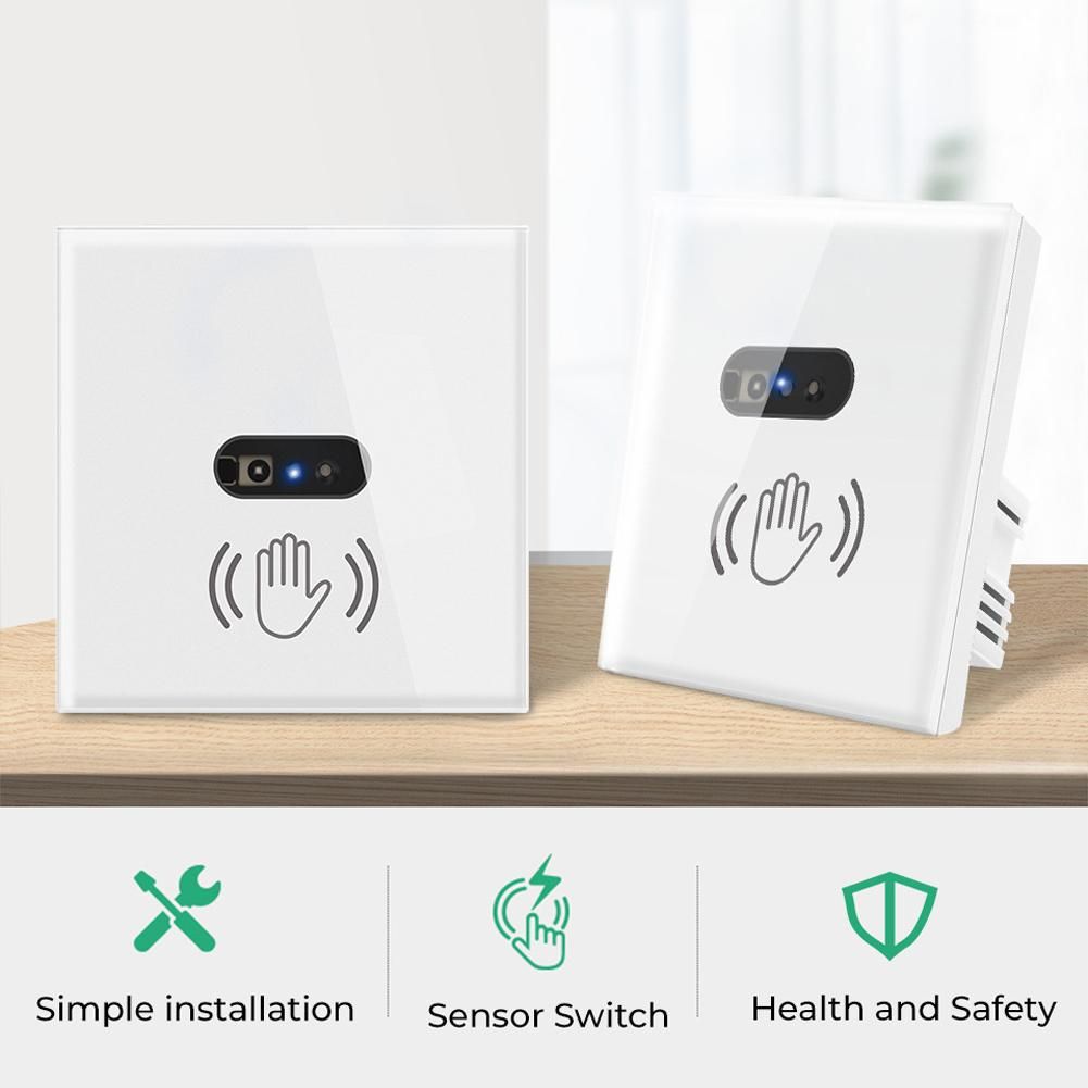 Motion Sensor Switch PIR Infrared Control ON/Off Lamp Lighting Switch Intelligent Infrared Induction Detector Wall Light Switch