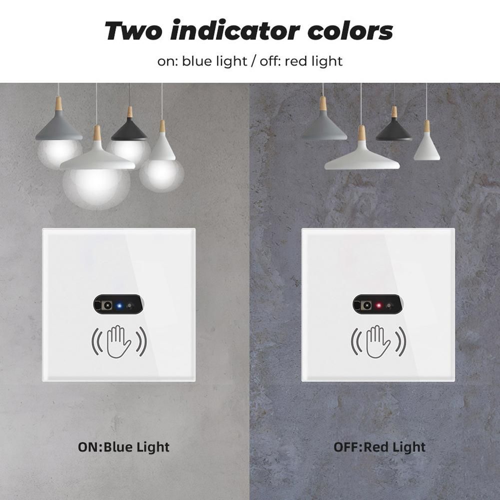 Motion Sensor Switch PIR Infrared Control ON/Off Lamp Lighting Switch Intelligent Infrared Induction Detector Wall Light Switch