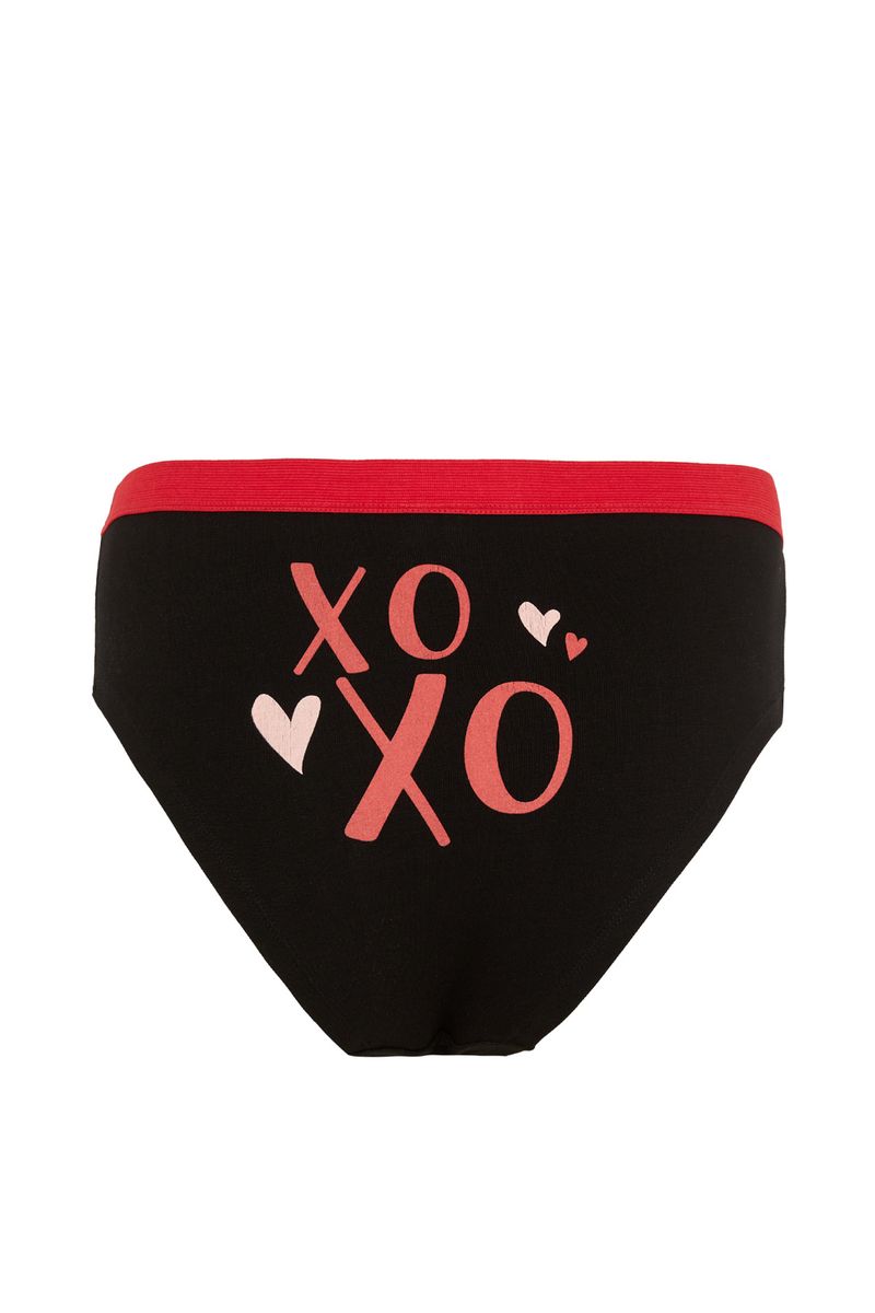 Woman Hipster Underwear Slip - Black