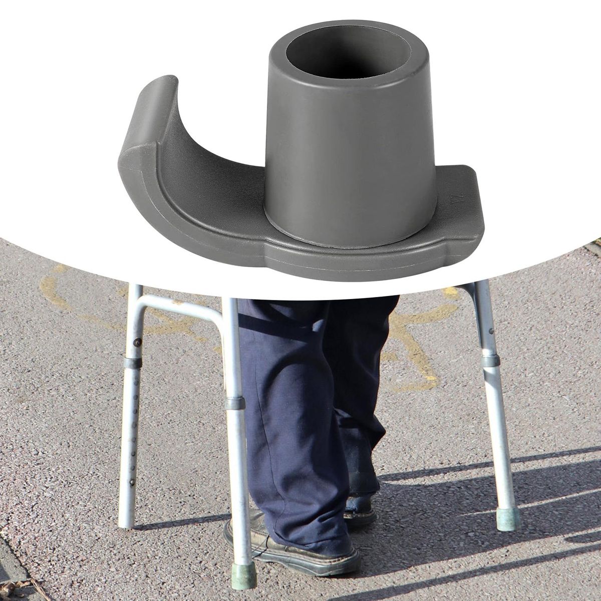 Ski Glide Ski Trail Feet Cover For Seniors Drive Grey