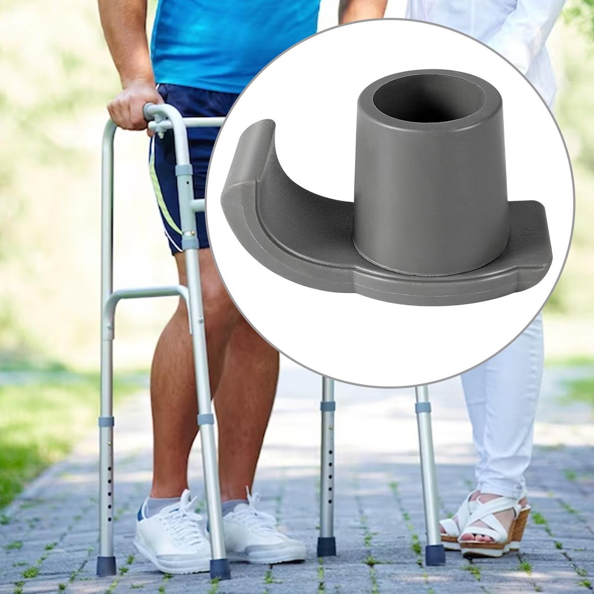 Ski Glide Ski Trail Feet Cover For Seniors Drive Grey