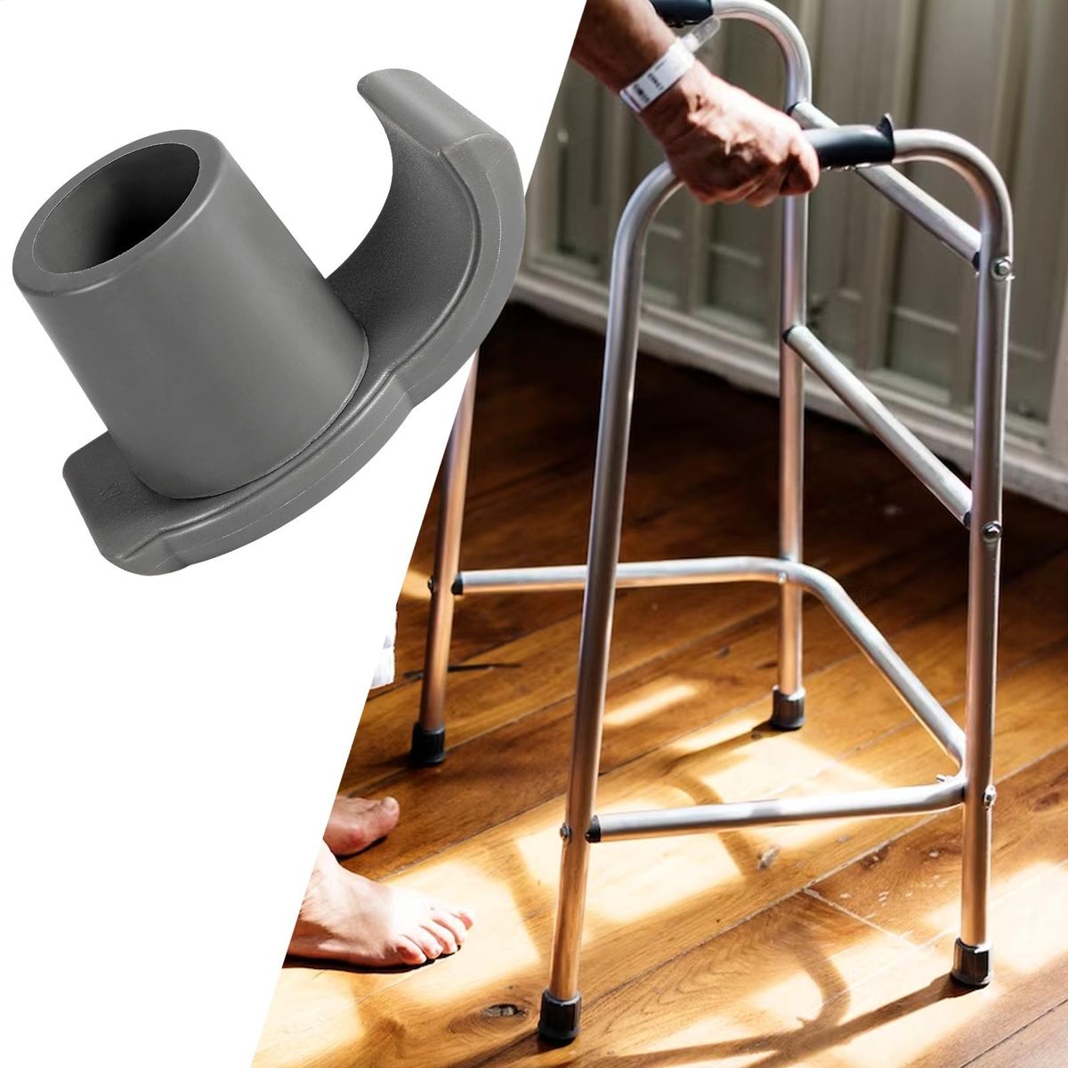 Ski Glide Ski Trail Feet Cover For Seniors Drive Grey