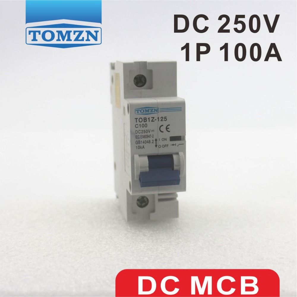 1P 100A DC 250V Circuit Breaker FOR PV System