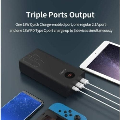 Romoss 40000mah Power Bank - 18w - Black