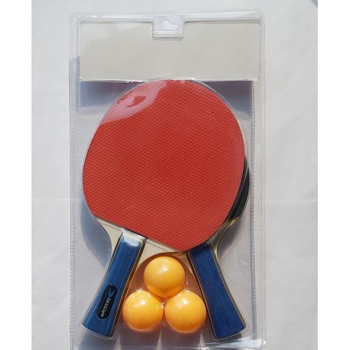 2 Player Set 2 Table Tennis Bats And 3 Yellow Eggs