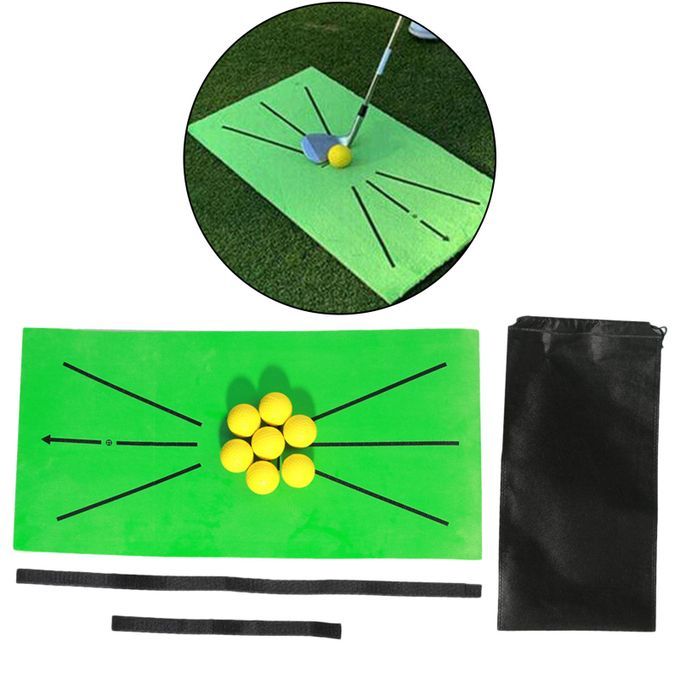 Flannel Rectangle 60x30cm Golf Training Mat Rug Batting Practice Pad B