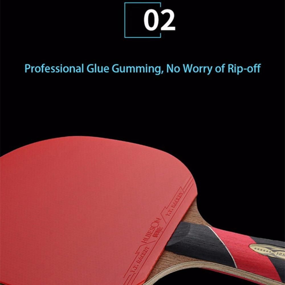 Huieson Powerful Ping Pong Racket Bat,6 Star(Penhold-Hands