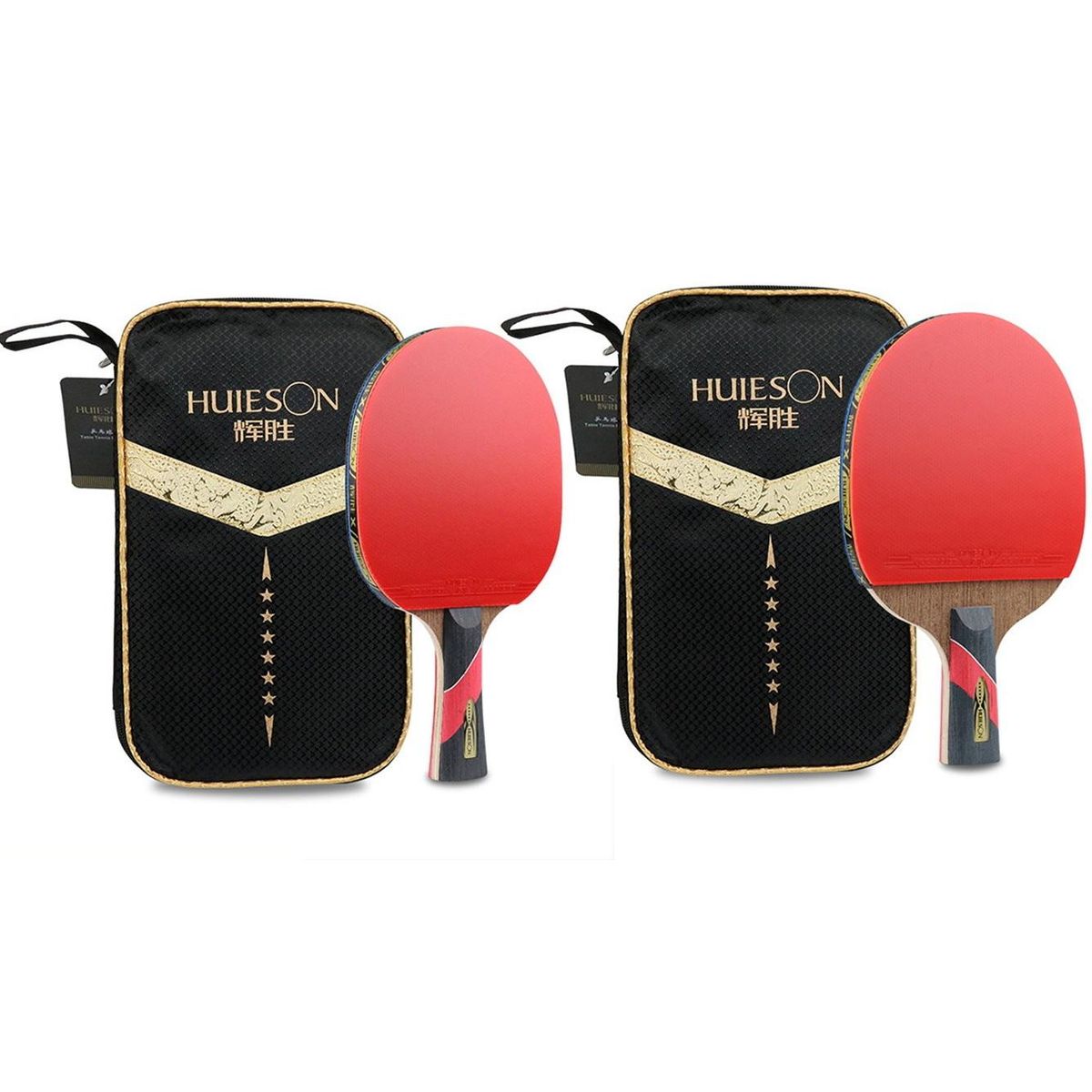 Huieson Powerful Ping Pong Racket Bat,6 Star(Penhold-Hands