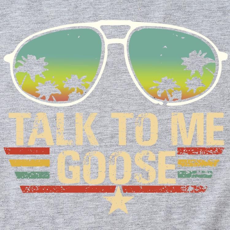 Independent Station Talk to Me Goose Letter Print Summer round Neck Short Sleeves EBay Loose T-shirt