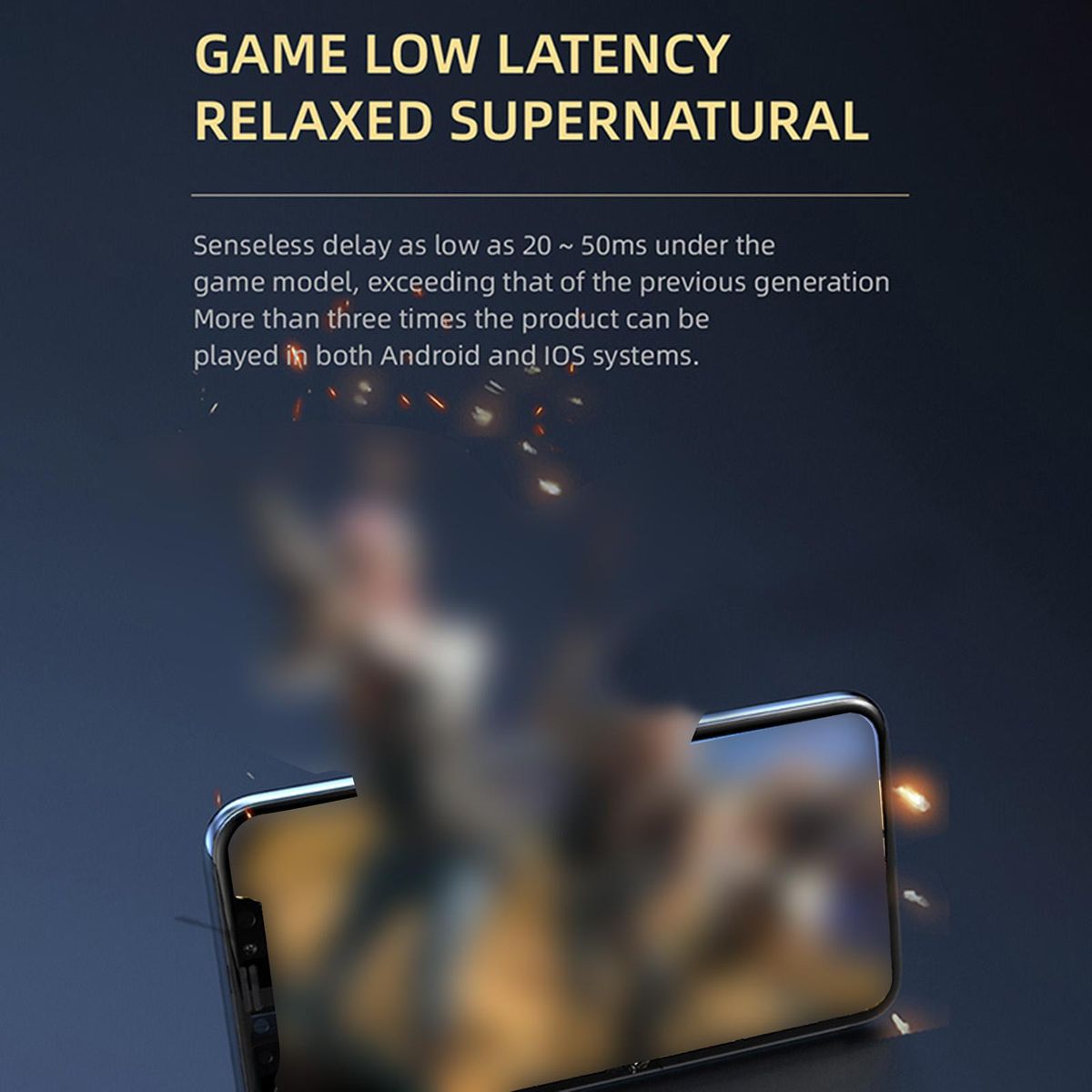 A6R Wireless Earbuds Low Latency BT Earphones Call Noise Reduction Stereo in-Ear Headphones IPX4 Waterproof Sports Earbuds for Music Game Call