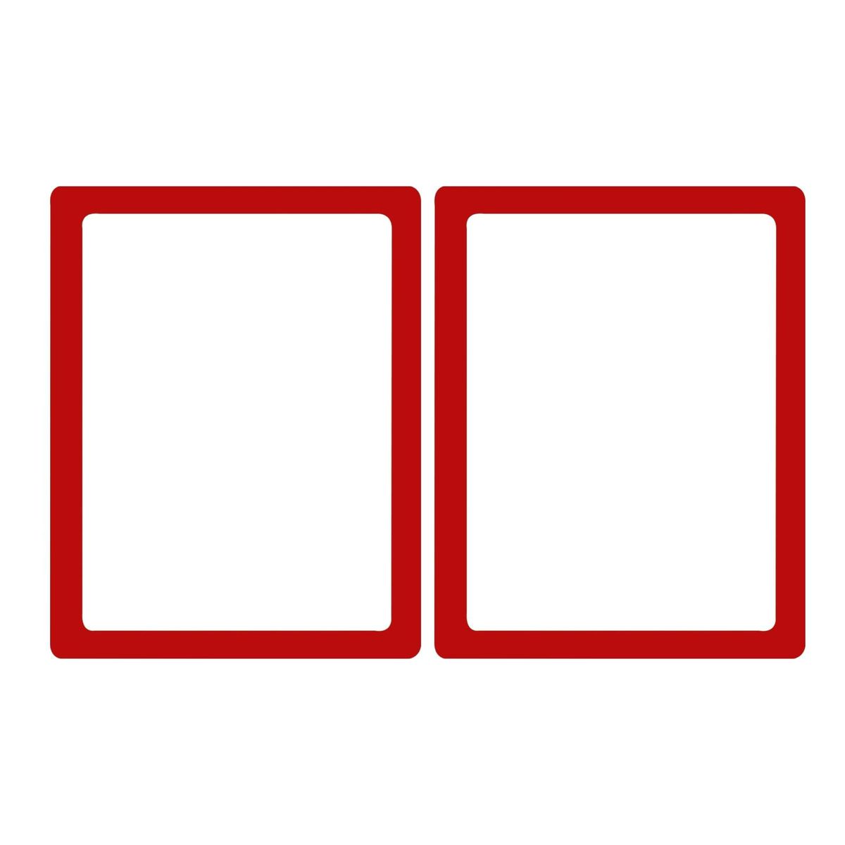 2Pcs Magnetic Picture Frame Magnetic Photo Display Frame Ornament Red