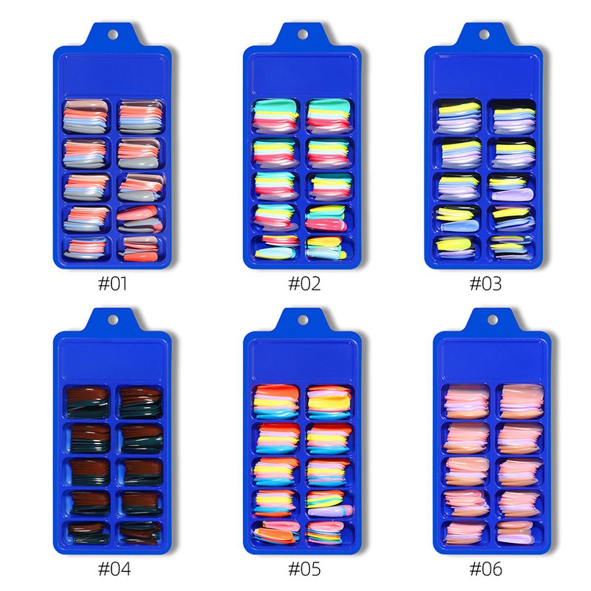 100PCS Nails Tips Clear Acrylic Nail Tips Full Cover False