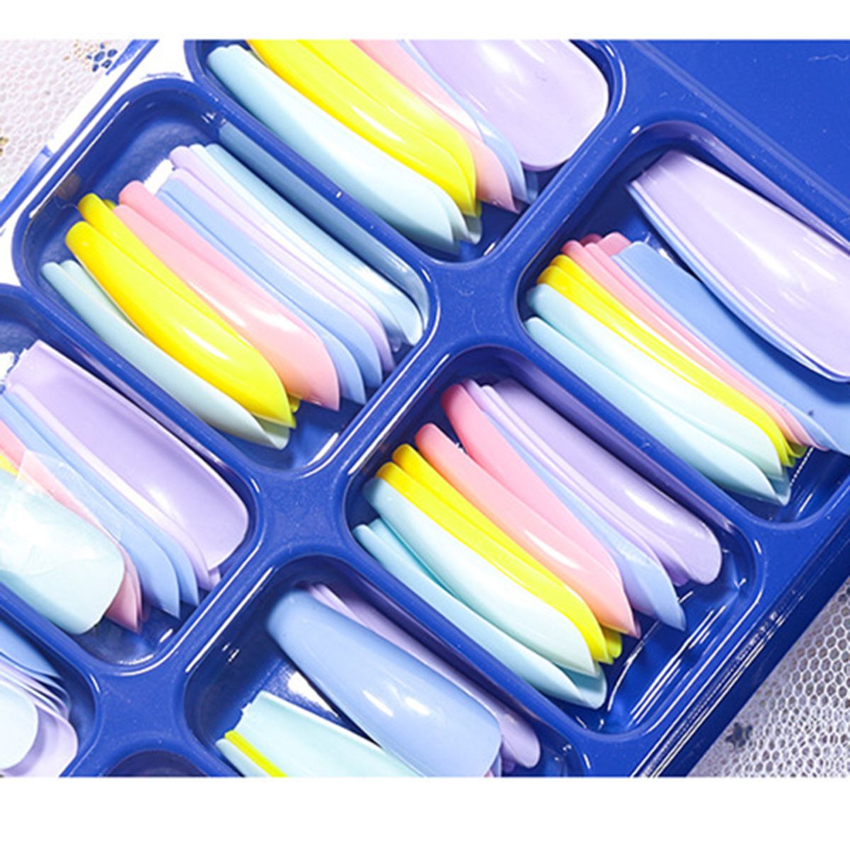 100PCS Nails Tips Clear Acrylic Nail Tips Full Cover False