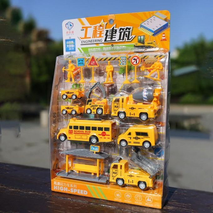 1 Set Vehicle Toy Engineering Car Design Christmas Gift-