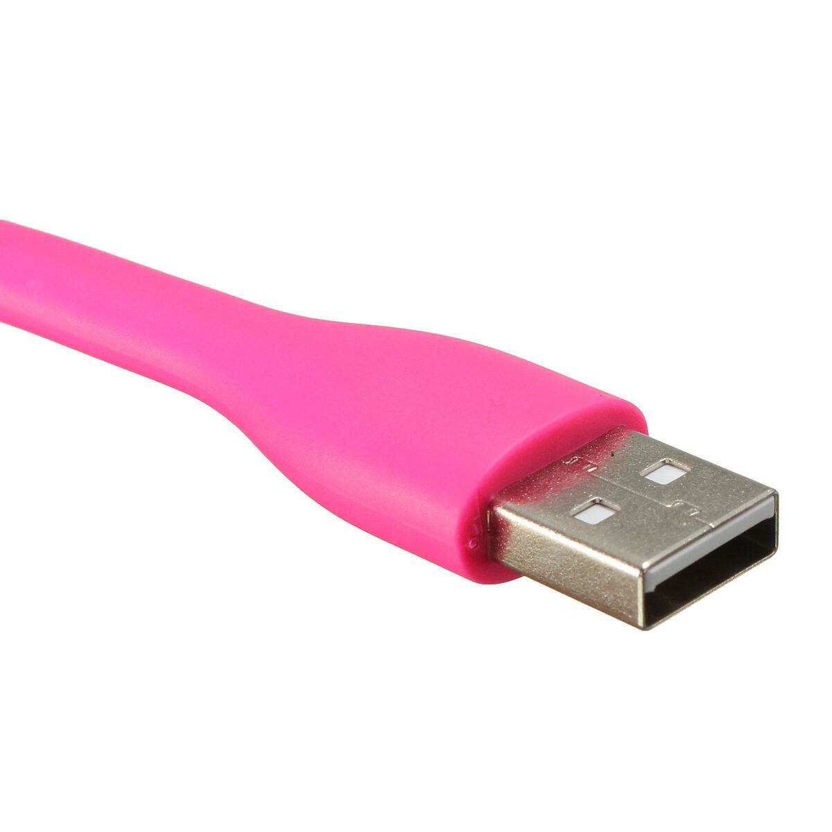 2PCS Flexible USB LED Light Lamp For Computer Keyboard Reading Notebook PC Laptop (Pink)