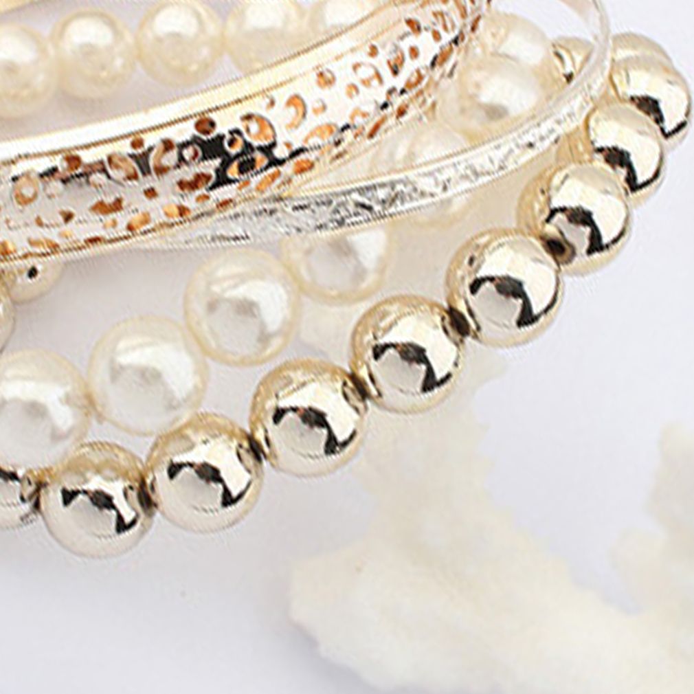 New Style Beautiful Popular Fashion Design Pea  Hollow Multilayer Bracelet-Blue