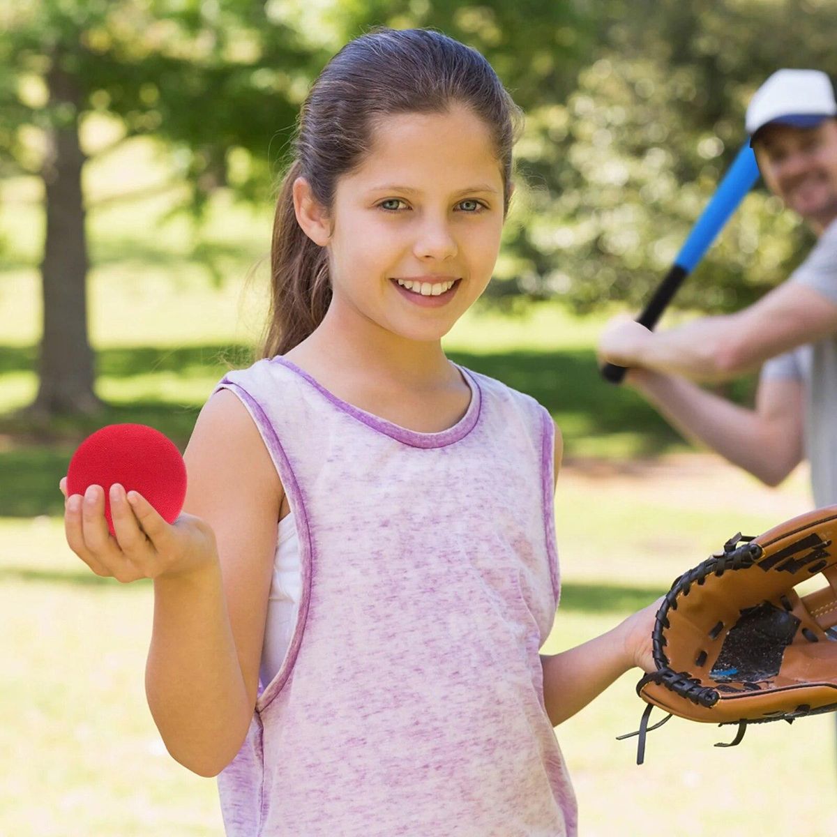 Girl Beach Toys Sponge Baseball Bat Kids Set Indoor Sports Outdoor Lightweight Toddler