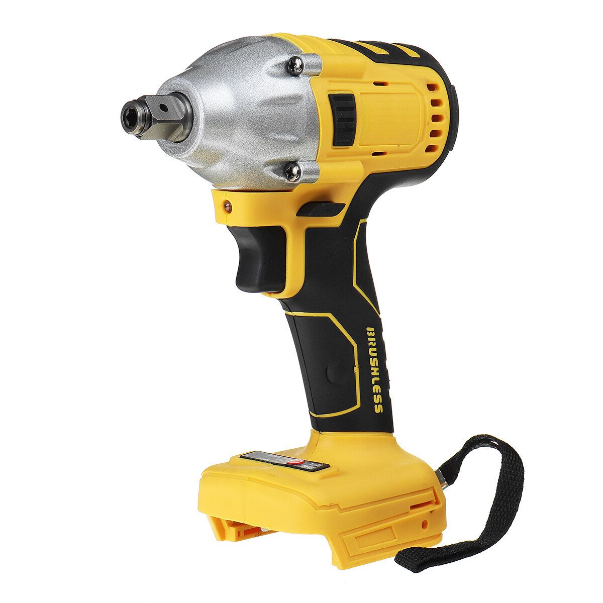 320N.m Yellow Cordless Brushless Impact Wrench Drill Drive Machine For C