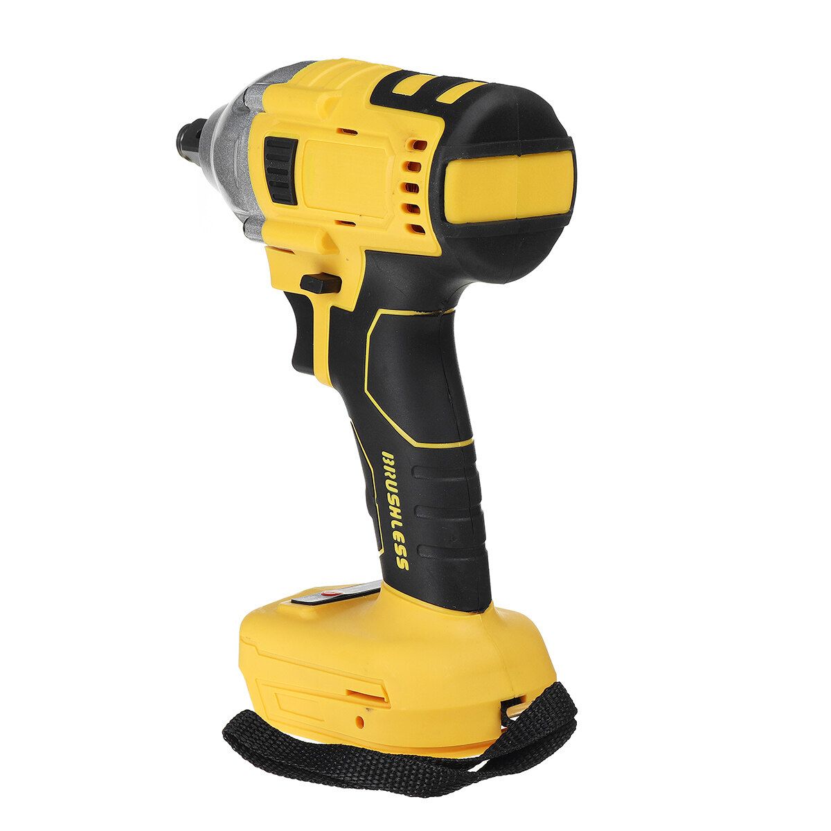 320N.m Yellow Cordless Brushless Impact Wrench Drill Drive Machine For C