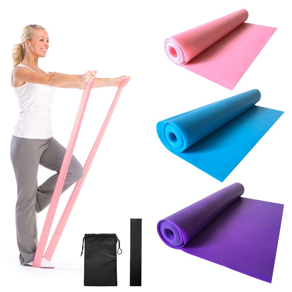 3pcs Resistance Bands Set With Door Anchor And Carry Bag