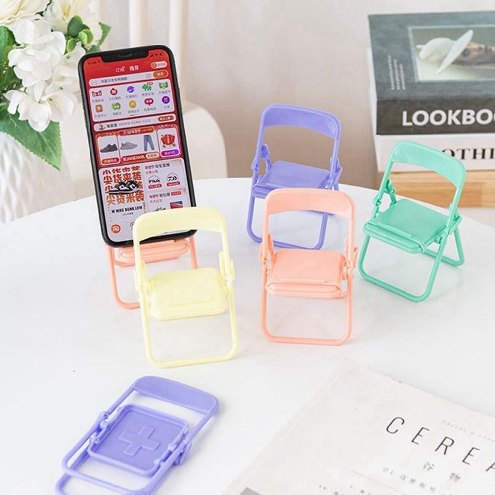 Steve Cute Little Chair Mobile Phone Holder Desk Foldable