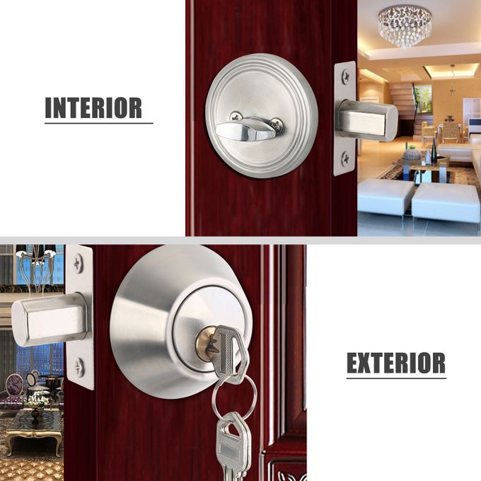 Door Knob Lockset With 3 Keys Privacy Handle Bedroom