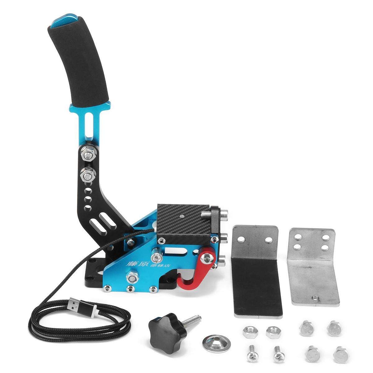 USB Handbrake SIM 14Bit W/Clamp For Racing Games G25/27/29 T500 FANATECOSW DIRT Blue (blue)